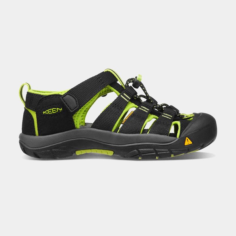 Sandalias Keen Newport H2 Para Niños Negros/Verdes Claro - Sandalias Keen Mexico (108594-BIO)